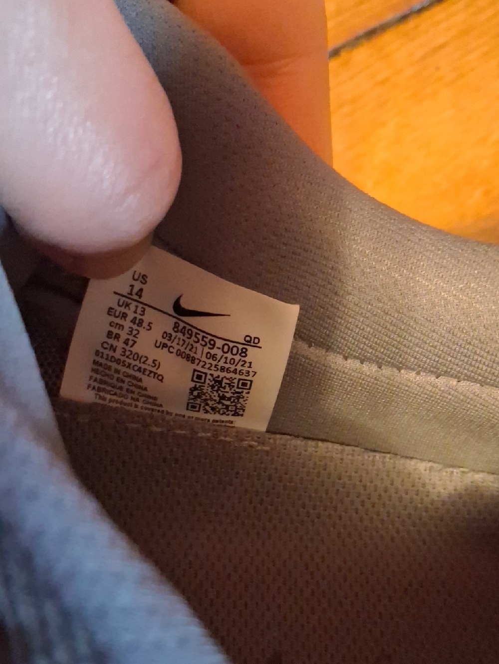 Nike Mens Airmax 2017 Dark Grey Size 14 - Picture 2 of 7